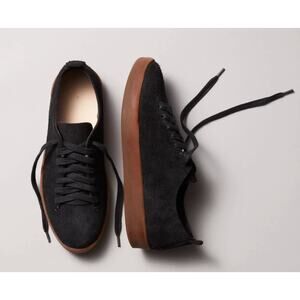 Feit Latex Low Suede Black Sneakers Unisex Size 5.5/6 US 36 EU NIB Court Sneaker